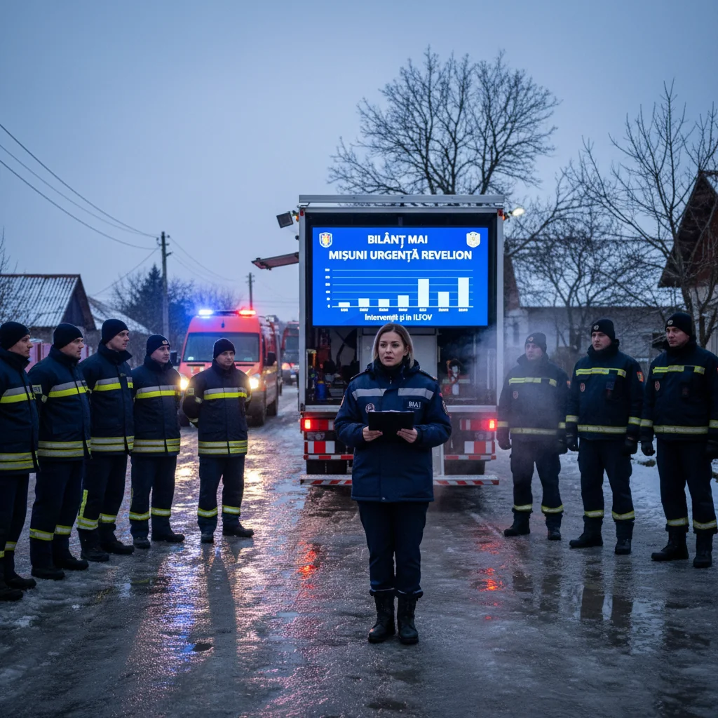 Bilanț al intervențiilor de urgență de Revelion în București-Ilfov, prezentat de MAI