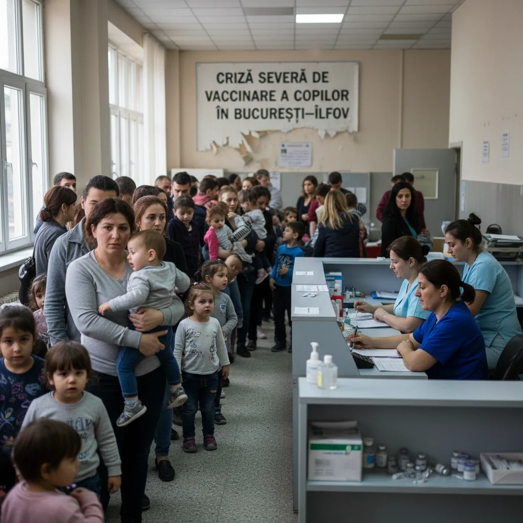 Criză severă de vaccinare a copiilor semnalată în județul Ilfov și București