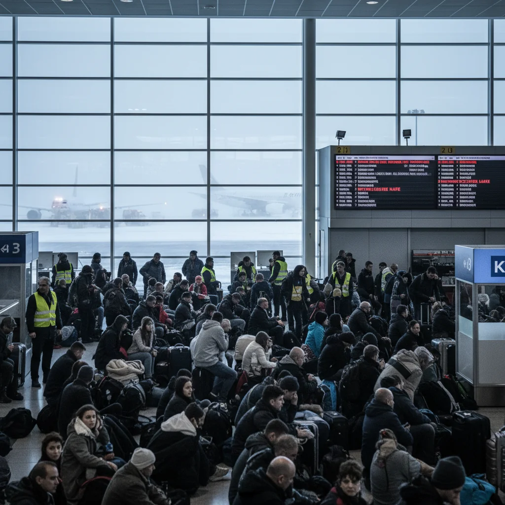 Întârzieri majore la zboruri pe Aeroportul Otopeni, în județul Ilfov, din cauza vremii și a unei defecțiuni tehnice