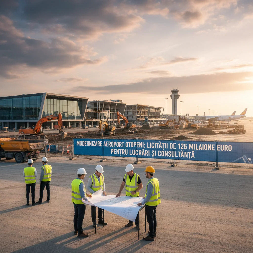 Investiții majore la Aeroportul Otopeni din Ilfov: licitații de 126 milioane euro pentru modernizare