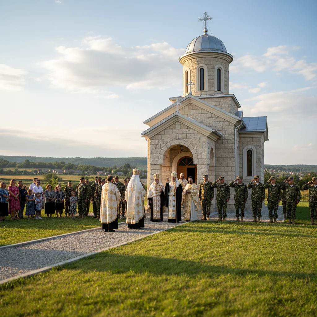Nouă capelă militară sfințită în județul Ilfov în prezența militarilor
