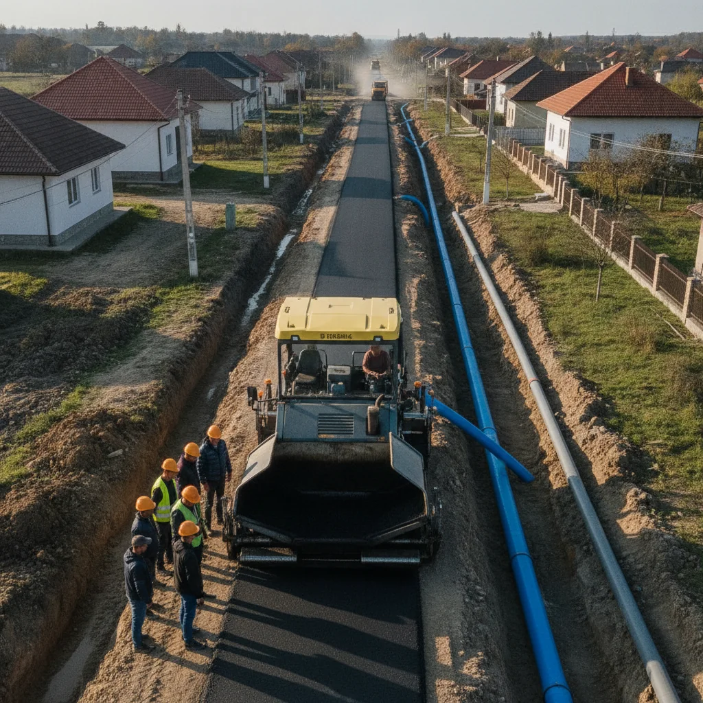 Toate străzile asfaltate până în 2028, investiție de 28 milioane lei