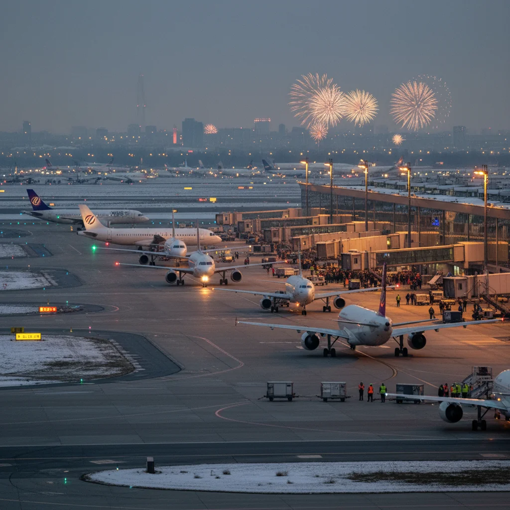 Trafic intens de Revelion pe Aeroportul Otopeni, în Ilfov: peste 200 de decolări într-o singură zi